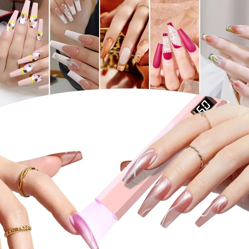 Portable Handheld Flashlight UV Mini Nail Gel Lamp UV Led For Gel Polish Quick Dry Pen USB Nail Drying Machine UV LED Nail Lamp