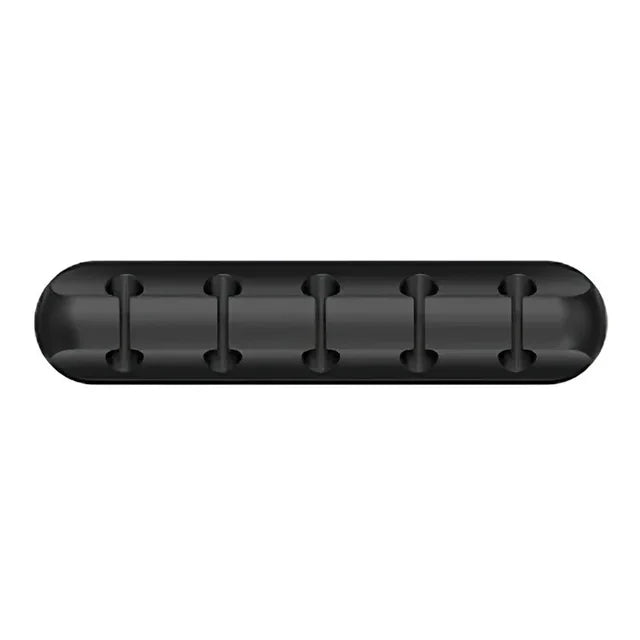 Organizador de cabos de silicone, enrolador de cabo usb, clipes de gerenciamento, suporte para mouse e teclado