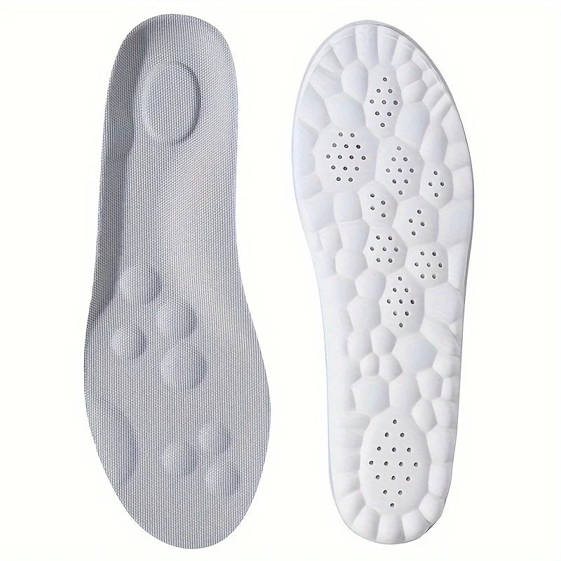 1 Pair Soft 4D Massage Arch Support Insoles Latex Sports Pads For Running Basket Shoes Sole Orthopedic Inserts Unisex