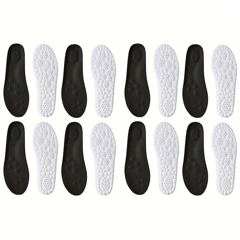 1 Pair Soft 4D Massage Arch Support Insoles Latex Sports Pads For Running Basket Shoes Sole Orthopedic Inserts Unisex