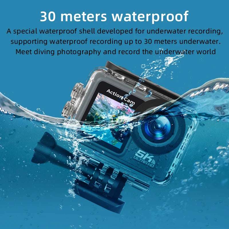 Action Camera 5K 4K bicycle camera Electronic Stabilizer Action cam WiFi sports video cameras Helmet Video Recording Cameras