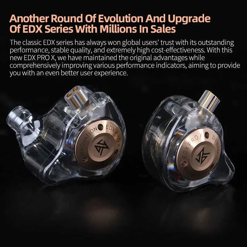 KZ EDX PRO X In Ear Dynamic Drive Earphone HIFI Bass Music Earbud Sport Noise Cancelling Headset ZSN ZST ZS10 pro x C12 CRA