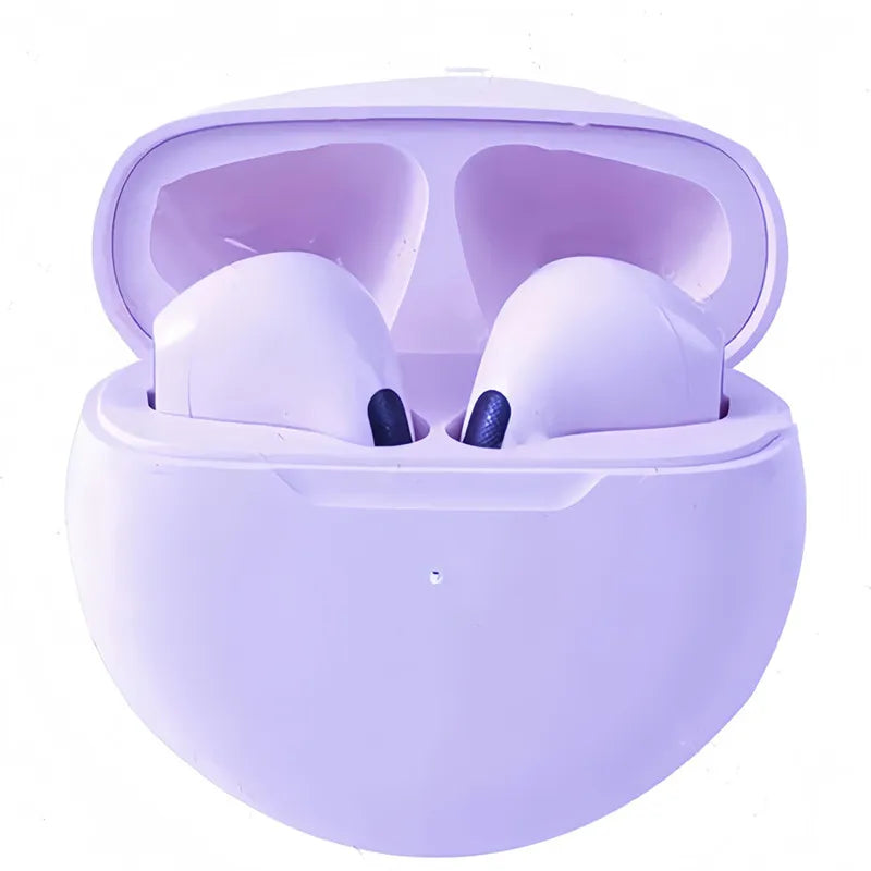 New TWS Earphone Bluetooth Headphones with Mic 9D Stereo Pro 6 Earbuds Wireless Bluetooth Headset apply to smartphones