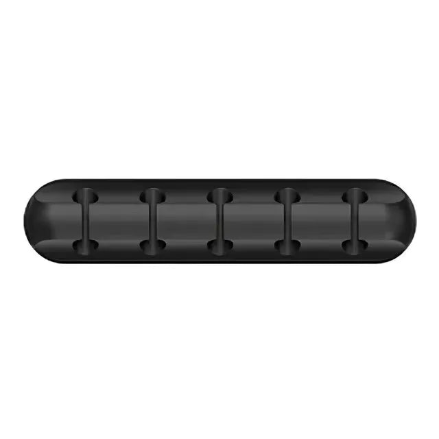 Organizador de cabos de silicone, enrolador de cabo usb, clipes de gerenciamento, suporte para mouse e teclado