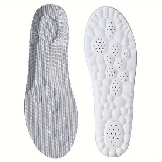 1 Pair Soft 4D Massage Arch Support Insoles Latex Sports Pads For Running Basket Shoes Sole Orthopedic Inserts Unisex