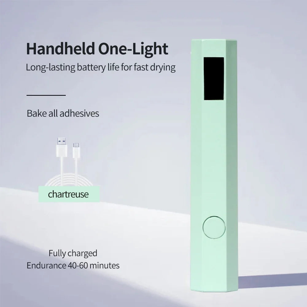 Portable Handheld Flashlight UV Mini Nail Gel Lamp UV Led For Gel Polish Quick Dry Pen USB Nail Drying Machine UV LED Nail Lamp