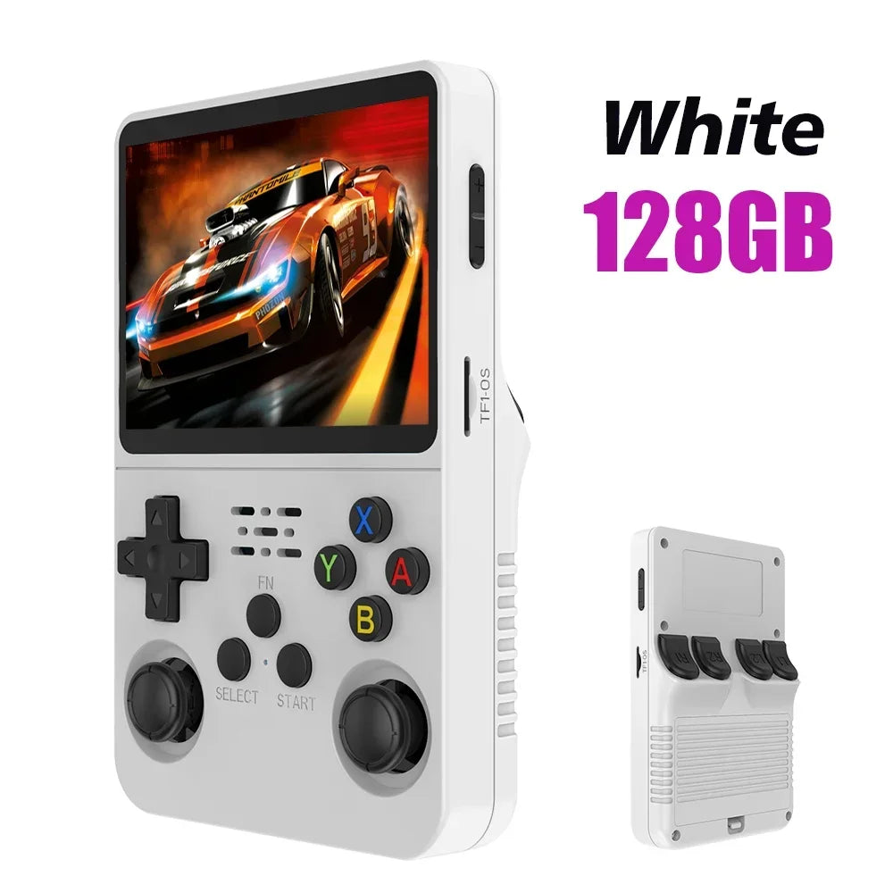 R36S Retro Handheld Video Game Console Linux System 3.5 Inch IPS Screen Portable Player 64GB GamesMultiple colors are available