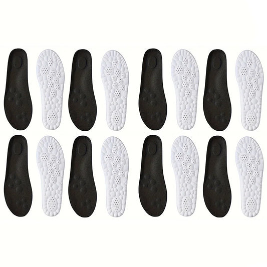 1Pair/2Pairs/4Pairs High Elasticity Latex Sport Insoles Soft Shoe Pads Arch Support Orthotic Insoles Breathable Deodorant Insole
