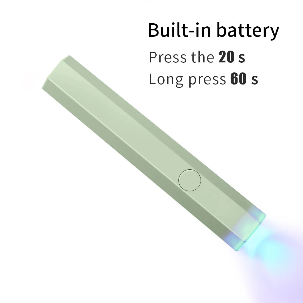 Portable Handheld Flashlight UV Mini Nail Gel Lamp UV Led For Gel Polish Quick Dry Pen USB Nail Drying Machine UV LED Nail Lamp