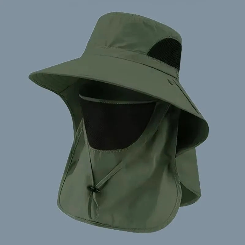 Outdoor Unisex Summer Hat UV Protection Breathable Fishing Cap Sunshade Neck Protection Cycling And Climbing Hat Waterproof