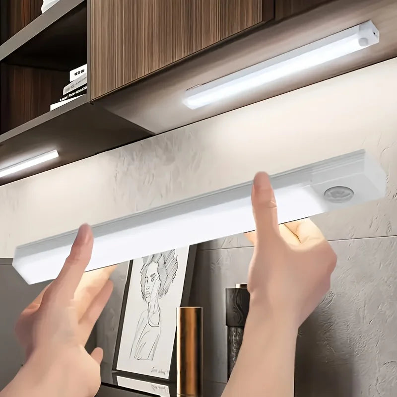 Motion Sensor Light Wireless LED Night Light Type C Rechargeable Light Cabinet Wardrobe Lamp Staircase Backlight For Kitchen LED