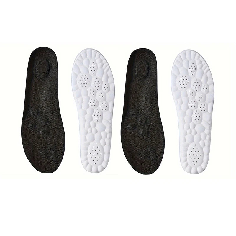 1 Pair Soft 4D Massage Arch Support Insoles Latex Sports Pads For Running Basket Shoes Sole Orthopedic Inserts Unisex