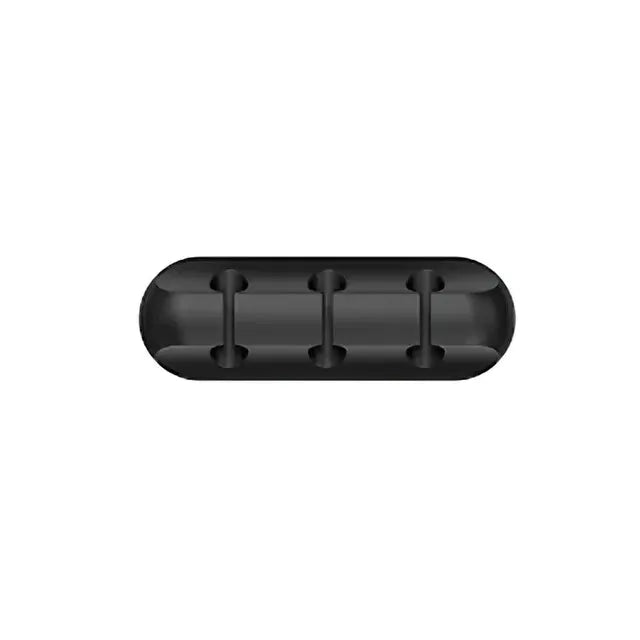 Organizador de cabos de silicone, enrolador de cabo usb, clipes de gerenciamento, suporte para mouse e teclado