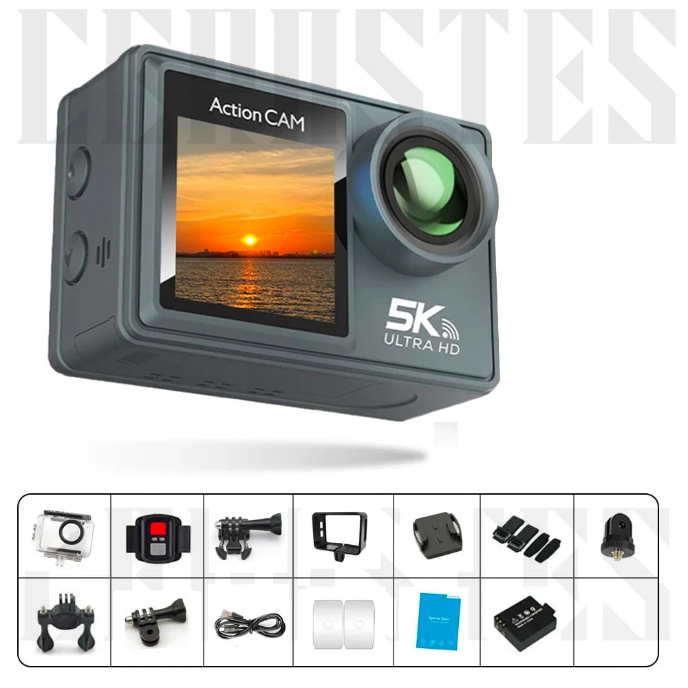 Action Camera 5K 4K bicycle camera Electronic Stabilizer Action cam WiFi sports video cameras Helmet Video Recording Cameras