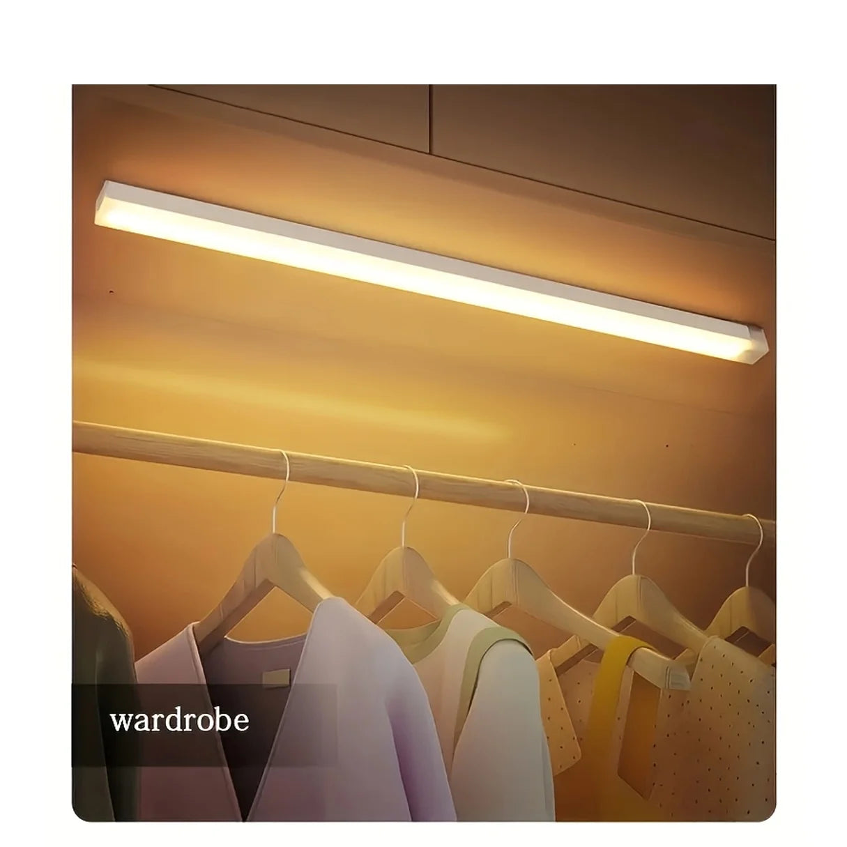 Motion Sensor Light Wireless LED Night Light Type C Rechargeable Light Cabinet Wardrobe Lamp Staircase Backlight For Kitchen LED