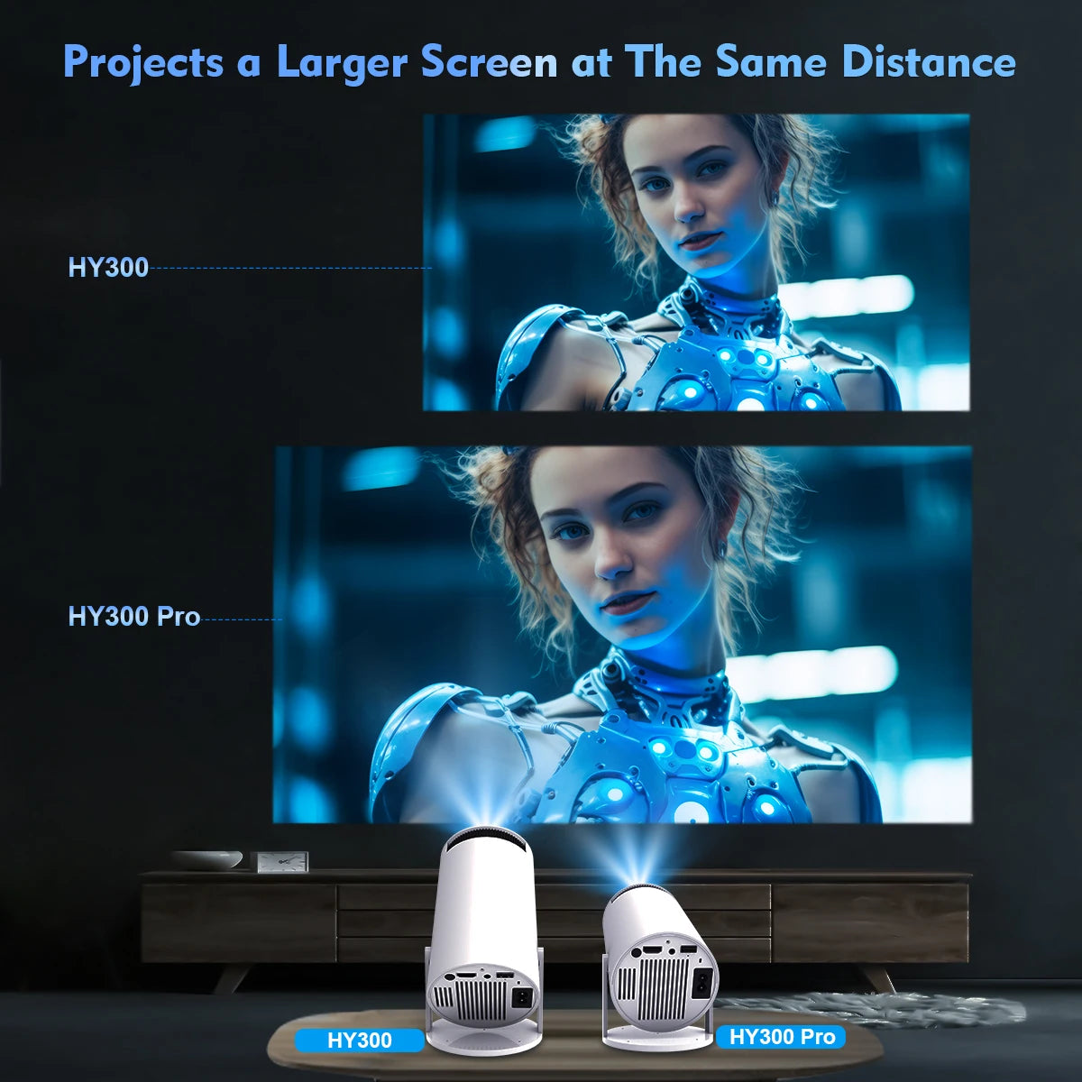 Magcubic Projector HY300 PRO 4K Android 11 Dual Wifi6 290ANSI Allwinner H713 BT5.0 1080P 1280*720P Home Cinema Outdoor Projetor
