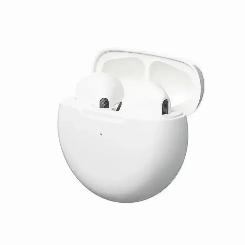 New TWS Earphone Bluetooth Headphones with Mic 9D Stereo Pro 6 Earbuds Wireless Bluetooth Headset apply to smartphones